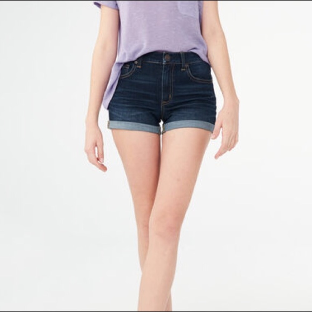 Aeropostale High Waist Midi Shorts